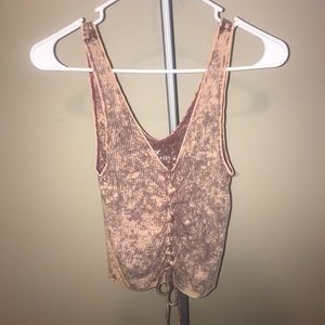 American Eagle Lace Up Tank